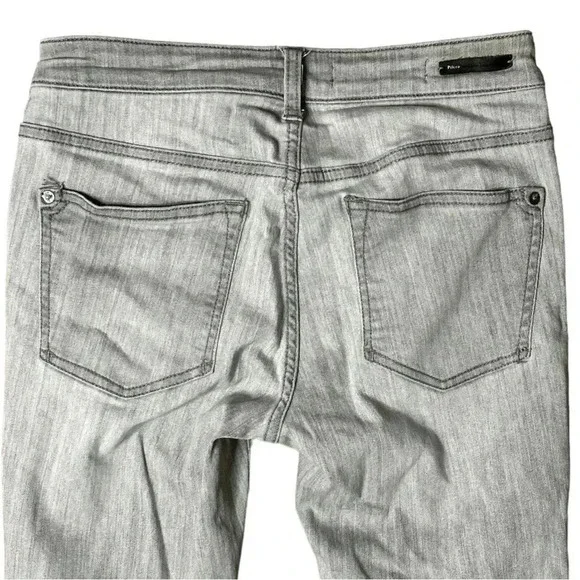 Anthro Pilcro Medium Gray High Rise Skinny Denim Jeans Women's sz 27 - Picture 7 of 7